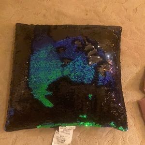 Black and Green Sequin Pillow from Target